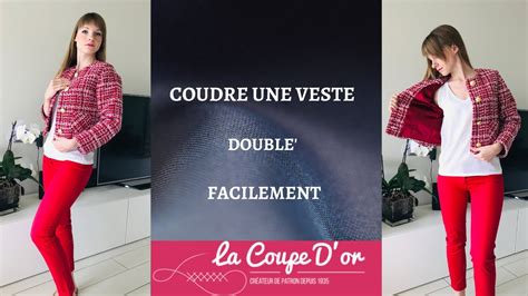 comment coudre une veste chanel|Coudre une veste Chanel doublé avec LA COUPE D’OR .